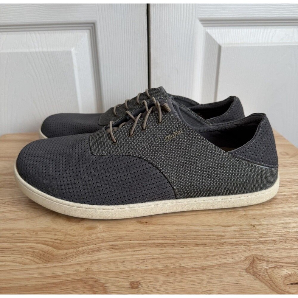 Olukai Nohea Moku Shoes Mens Size 11.5 Gray Slip-On Boat Water Sneakers Relaxed